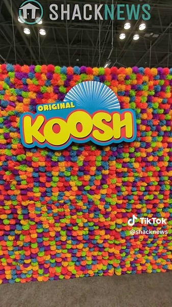 Original Koosh Ball Display at Toy Fair 2023 #toyfair #koosh #toys