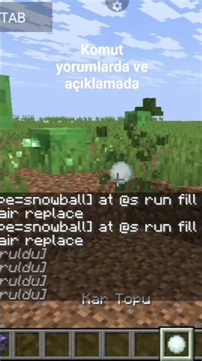 minecraft kartopu ile dünyayı delme komutu