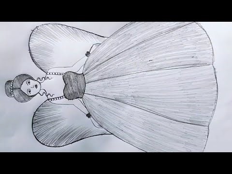 How to draw fairy drawing !! Pari ka Chitra !! Pari drawing !!