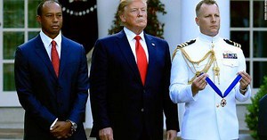 President Trump awards the nation's highest civilian honor, the Presidential Medal of Freedom, to long-time friend Tiger Woods. But should the President be giving the medal to someone who's also his business partner? https://cnn.it/2LtbKvX | Don Lemon