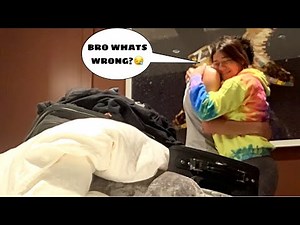 RANDOMLY CRYING to see how my Boyfriend reacts *He Cries*