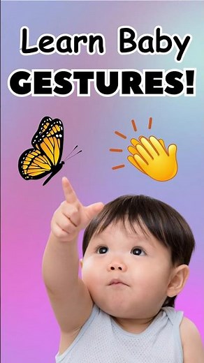 👶 Baby Learning Gestures 😊 | First Word | Simple Words