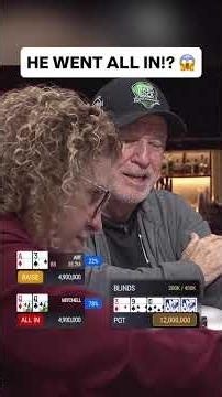 ALL IN WITH BOTTOM PAIR?! 😨 #poker #casino #pokerhands