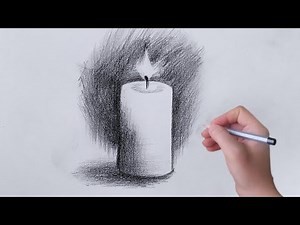 How to Draw a Candle with Realistic Shadows – Easy Pencil Sketch Tutorial