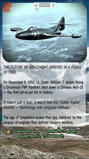 First Jet Duel in History | U.S. Navy vs MiG-15 | #shorts #shortsfeed