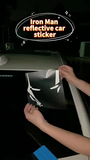 Cool Iron Man reflective car stickers#tiktokshopsgsale #tiktokshopcrossborder_seasales #fyp #carnetbag #carsupplies