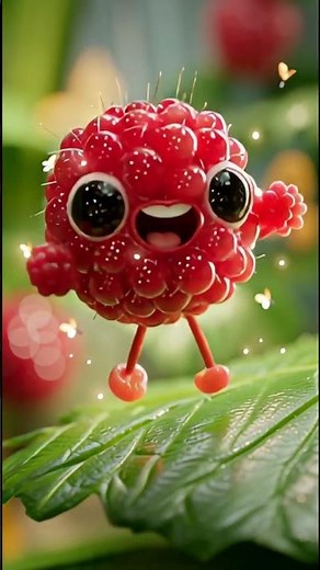 😂 Raspberry Baby Eating & Dancing! | Funny Fruit Animation 🍓💃