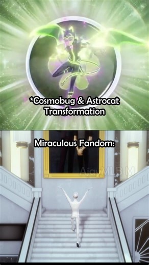 Cosmobug & Astrocat transformation #miraculous #miraculousmemes