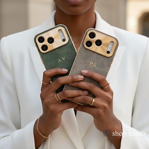 Personalized Soft Leather Phone Case for iPhone 17 Pro 16 15 14 13, Custom Embossed Phone Cases With Initial Monogram Letters, Gifts for Her - Etsy