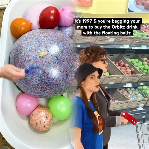 #90skids were fascinated by the Orbitz fruit drink with the floating balls! #nostalgia #90s