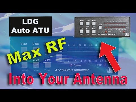 HAM RADIO REVIEW of LDG AT100 Pro II - Auto ATU 1-8 - 54MHz.