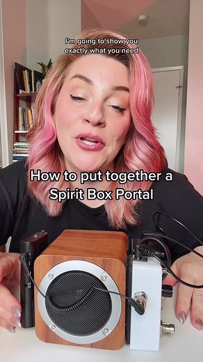 Everything you need to make a SPIRIT BOX PORTAL 💗👻 & how to put it together and use it properly. A spirit box portal has added items to help make it easier to hear communication coming through by removing the channeling static & adding an echo @meganalisamedium #spiritboxradio #spiritboxportal #spiritbox #psychicmedium #spirits #paranormal #spiritcommunication #spiritualtok #spiritboxes
