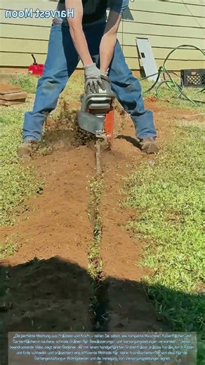 Gartenaushub! Kompakte Grabenaushubtechnik