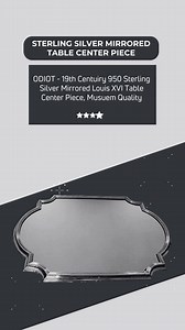 ODIOT - 19th Centuiry 950 Sterling Silver Mirrored Louis XVI Table Center Piece, Musuem Quality #odiotsilver #antiquesilverware #19thcenturyantiques #louisxvistyle #museumqualityantiques #frenchantiques #LuxuryTableDecor #sterlingsilvercenterpiece #antiquehomedecor | French Antique Sterling Silver (estate-sterling.com)