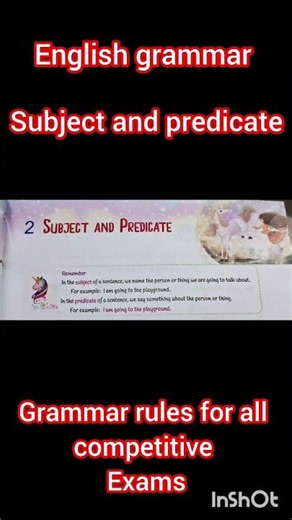 SUBJECT AND PREDICATE IN ENGLISH GRAMMAR || ENGLISH GRAMMAR|| #subjectandpredicate #englishgrammar