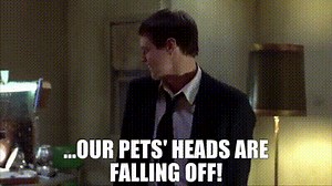 ...our pets' heads are falling off!