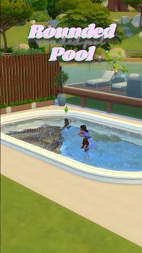 Round/Curved Pools | Sims 4 | No CC | Build Tips #sims4 #shortswithcamilla