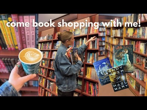 book shopping vlog 📚 a cozy day browsing bookstores & a book haul