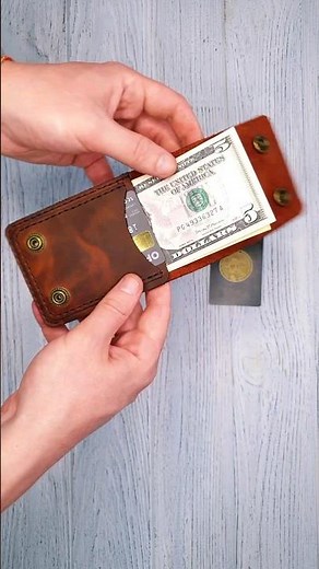Making a leather wallet | PDF pattern | DIY | Tutorial #leatherwork #leathercraft