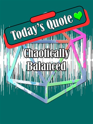 Todays Quote 💚 You do not escape a problem by running away. Instead you escape the problem by simply solving it. -- Catch us live most Tuesday nights at 7:30 EST! YouTube - https://chaoticallybalanced.com/ChaoticallyBalancedYT Twitch - https://chaoticallybalanced.com/Twitch TikTok - https://chaoticallybalanced.com/tiktok Kick - https://chaoticallybalanced.com/KickStreaming Our episodes are released most Tuesday mornings on your favorite podcasting app and on YouTube. Spotify⁠⁠⁠⁠⁠⁠⁠⁠ - https://c