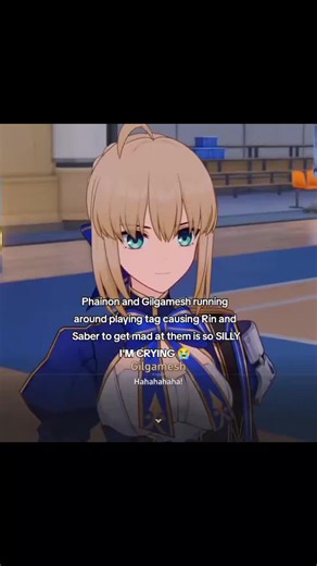 Phainon and Gilgamesh playing tag Honkai Star Rail