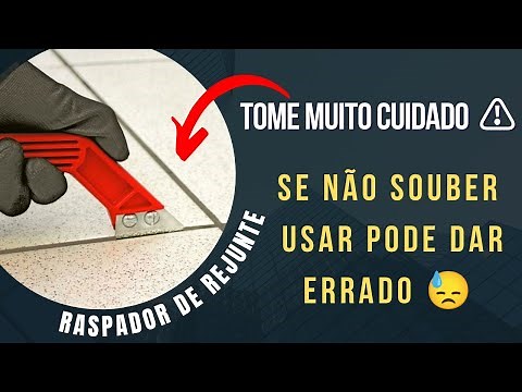 GROUT SCRAPER, BE VERY CAREFUL WITH THIS TOOL! LEARN HOW TO USE IT IN THIS VIDEO!