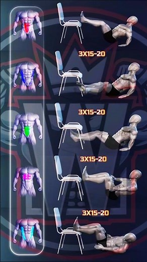 Build a stronger core with this Chair Abs Workout! 🔥