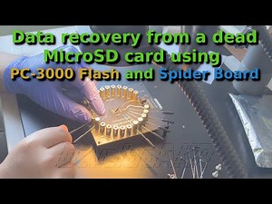Data recovery from a dead MicroSD card using PC 3000 Flash and Spider Board