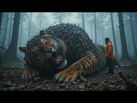 A Tiger Covered in Insects Was Saved by Brave Wildlife Rescuers