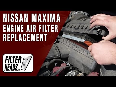 How to Replace Engine Air Filter 2009 Nissan Maxima V6 3.5L | TA24278, AF293