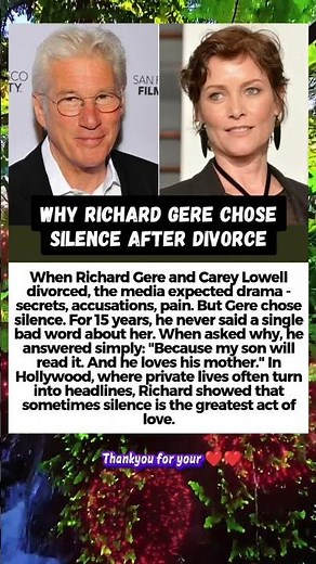 Why Richard Gere And Carey Lowell Chose Silence After Divorce