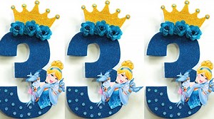 1M views · 15K reactions | DIY "Cinderella Number 3" for Birthday...