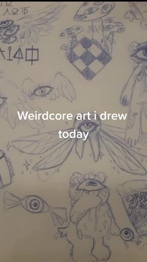 Weirdcore Art and Tattoo Design Ideas