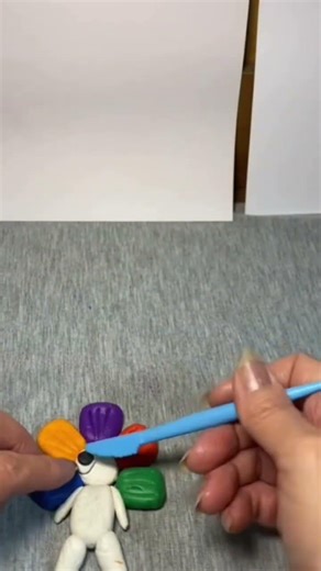 Plasticine Flower Head Character | Clay Art