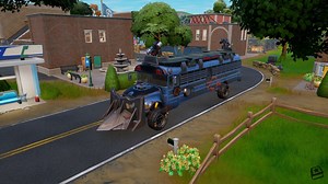 How to use a mounted turret to damage opponents in vehicles in Fortnite Chapter 3
