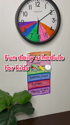 DIY Clock for Kids Daily Schedule