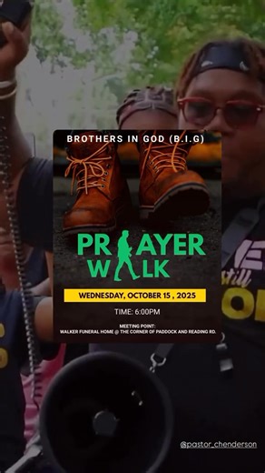 Men join us for a prayer walk this evening! We’re praying, praising and preaching the gospel to our community! This event is about glorifying the Lord Jesus Christ! Invite every brother, cousin, father and friend you know to join us! #loveonpurpose #deliveranceministry #deliverance | Agape Love Ministries