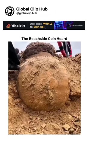 Global CLIP HUB on Instagram: "A viral video showcasing a metal detectorist unearthing a clay pot filled with ancient coins on a sandy beach has exploded with over 6 million views. Shared by Rwandan influencer Dieudonne Haragirimana, the discovery taps into the universal thrill of finding long-lost archaeological windfalls. Such finds are not just for show; they echo massive real-world discoveries, like the 2022 Somerset hoard of over 5,000 Roman coins valued at £250,000. These moments highlight