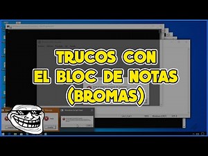 8 TRUCOS CON EL BLOC DE NOTAS - BROMAS