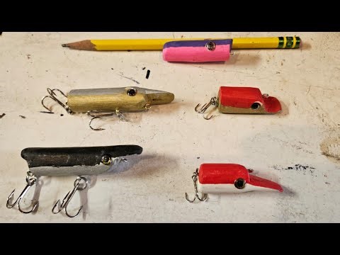 How To Make Wooden Fishing Lures?? (With FULL commentary)