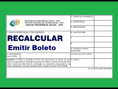 como emitir guia de contribuição do inss GPS