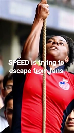 Speed is escaping with a rope