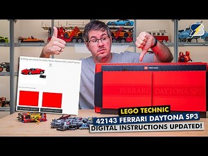 LEGO finally fixed (almost 🤭) the LEGO Technic 42143 Ferrari Daytona's instructions