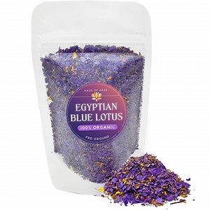 Organic Egyptian Blue Lotus Petals & Stems: Pre-ground Nymphaea Caerulea - Etsy