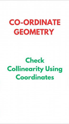 Co-ordinate Geometry | Check Collinearity of Points | Class 10 Maths