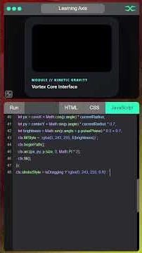 Magnetic Particle Vortex | HTML CSS JavaScript