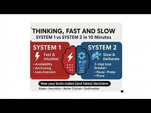 Thinking, Fast and Slow — System 1 vs System 2 Explained in 15 Minutes