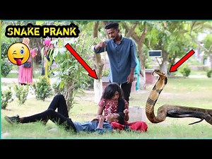 Fake snake prank video 🐍 king cobra snake prank on public !! viral snake prank video on cute girls