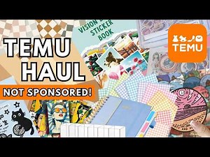 Huge Temu Stationery Haul! Cute Journaling & Planner Supplies, Storage & Much More!