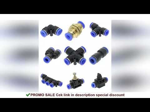 Pneumatic Fitting Tube Connector Fittings Air Quick Water Pipe Push In Hose Quick Couping 4mm 6mm 8m